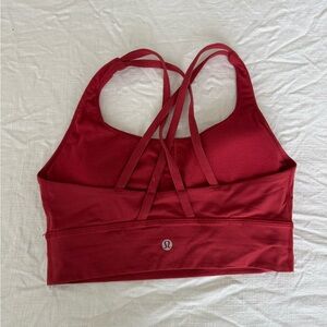 Lululemon energy longline bra red size 6